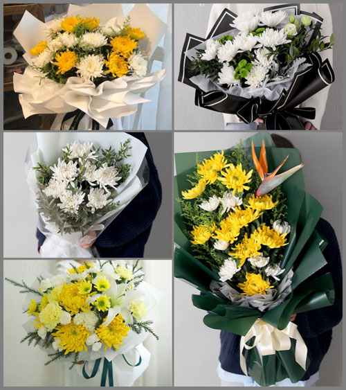 贵州遵义播州区马蹄镇石壁庄村白事花束代送